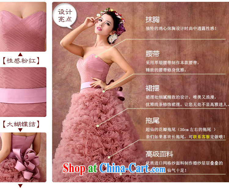 The lang 2015 new stylish wedding dresses 100 spending code graphics thin smears chest Princess tents wedding pregnant women need good custom 豆沙 red L pictures, price, brand platters! Elections are good character, the national distribution, so why buy now enjoy more preferential! Health