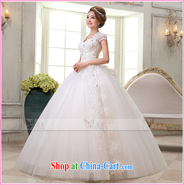 Mrs Alexa Lam away New Field shoulder wedding dresses Korean short-sleeved shaggy dress graphics thin package shoulder bridal married Yi 66,682 white XL pictures, price, brand platters! Elections are good character, the national distribution, so why buy now enjoy more preferential! Health