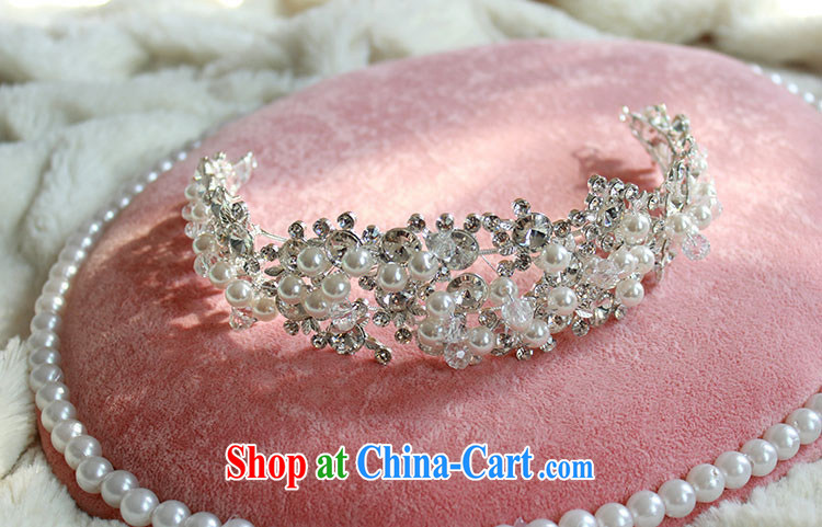 2015 bridal wedding dresses accessories Korean bridal Pearl water drilling Crown headdress bridal jewelry and ornaments wedding dresses accessories white pictures, price, brand platters! Elections are good character, the national distribution, so why buy now enjoy more preferential! Health