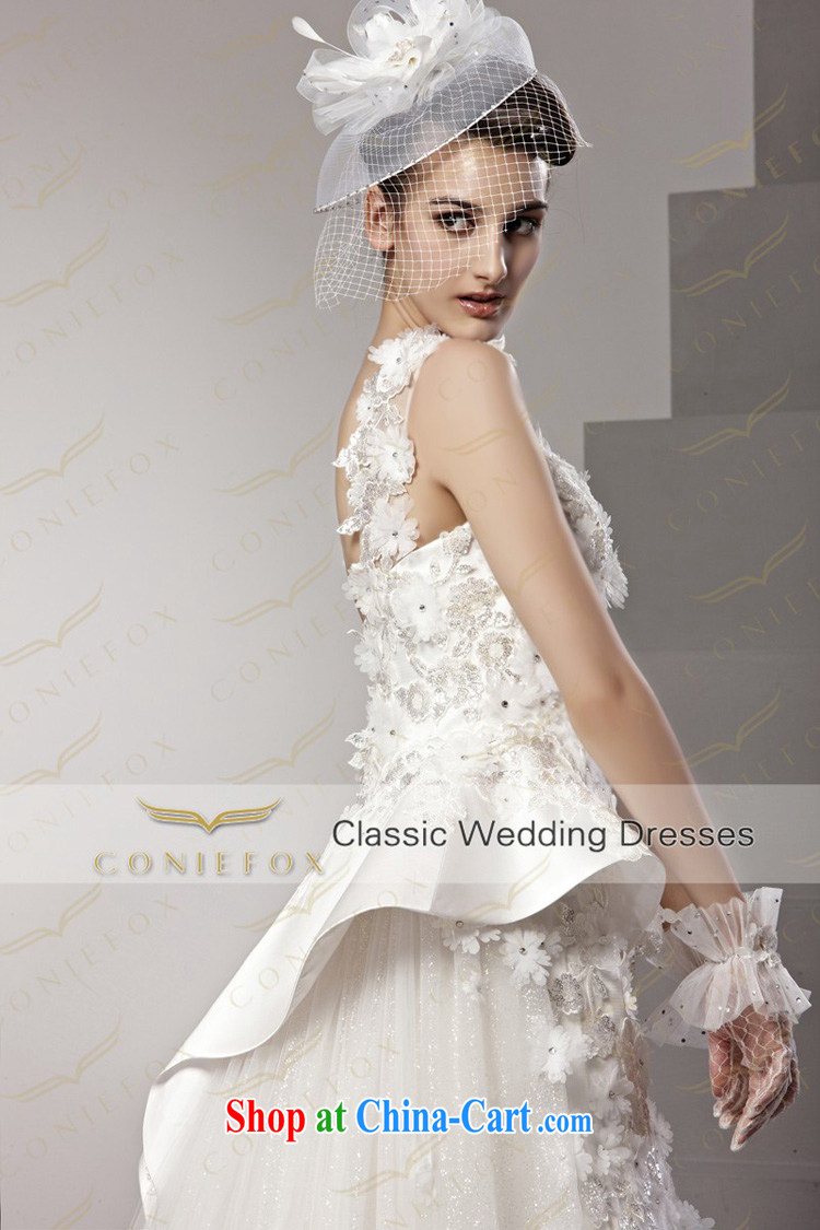 Creative Fox high-end custom wedding dresses 2015 new lace shoulders wedding marriage tail wedding elegant Princess wedding 90,158 white tailored pictures, price, brand platters! Elections are good character, the national distribution, so why buy now enjoy more preferential! Health