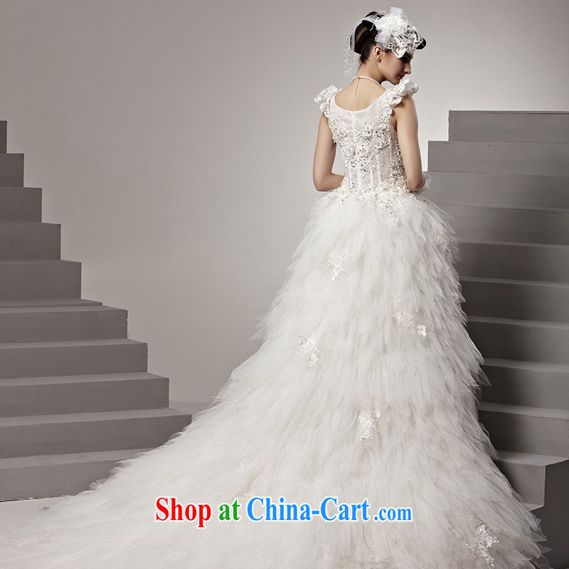 Creative Fox high-end custom wedding dresses romantic only the US bridal red carpet-tail wedding upscale white wedding photo building photography wedding 90,165 white tailored to creative Fox (coniefox), online shopping