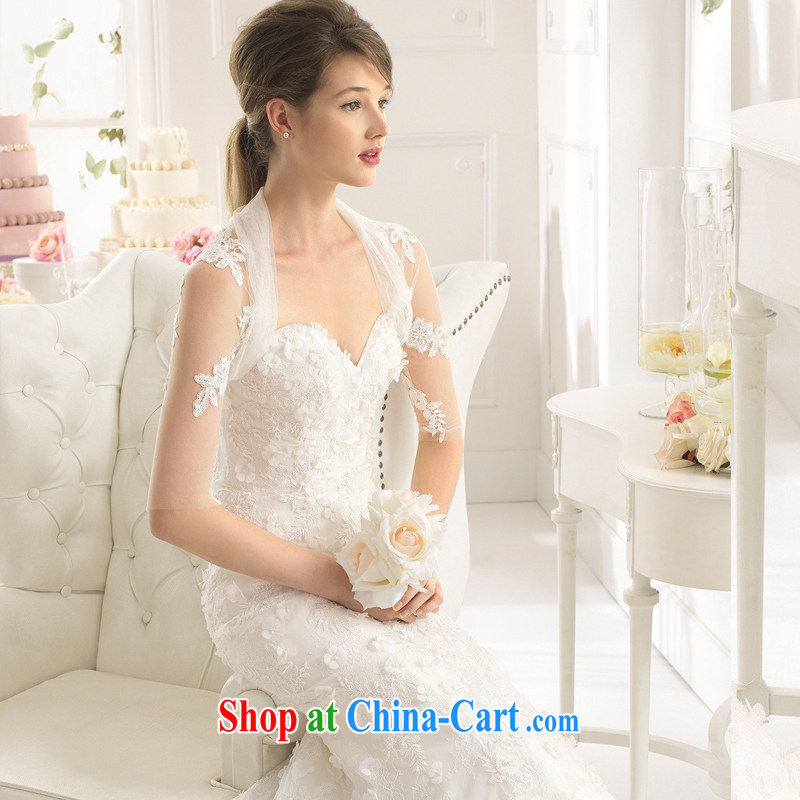 Yi love is 2015 spring and summer new marriage wedding dresses sexy lace bare chest wedding custom standard graphics thin beauty large tail wiped his chest lace crowsfoot, female white to make the $30 does not return, and love, and shopping on the Interne