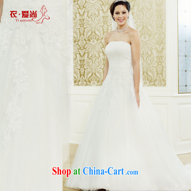 wedding dresses spring 2015 new Korean version simple double-shoulder-tail graphics thin bride married a field shoulder wedding dresses white can make the $30 not return clothing, love, and shopping on the Internet