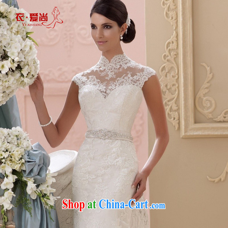 Yi love is wedding dresses 2015 spring and summer new Korean double-shoulder alignment to the tail wedding custom upscale bridal Wedding Video thin wiped his chest wedding dresses femalewhite to make the _30 does not return