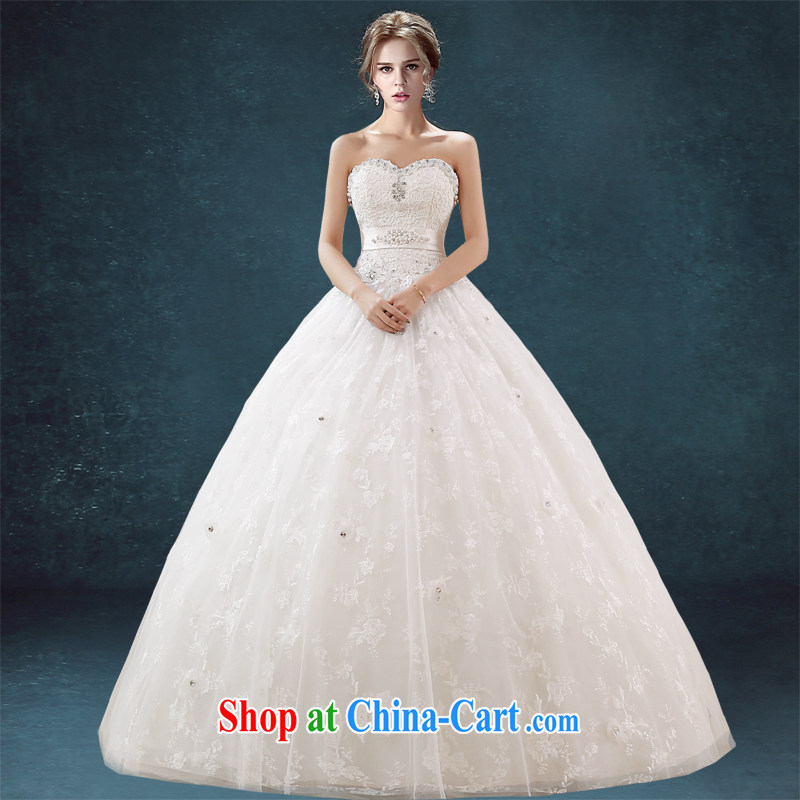 Kou Connie wedding bride female, Princess wedding European-style palace wiped his chest in the Marriage Code erase chest dress custom dress white white tailored final 7 day