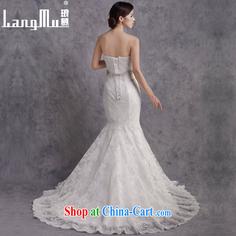 In Luang Prabang in 2015 OF NEW crowsfoot the tail marriages wedding dresses the waist beauty graphics thin custom white advanced customization, work together, and, shopping on the Internet