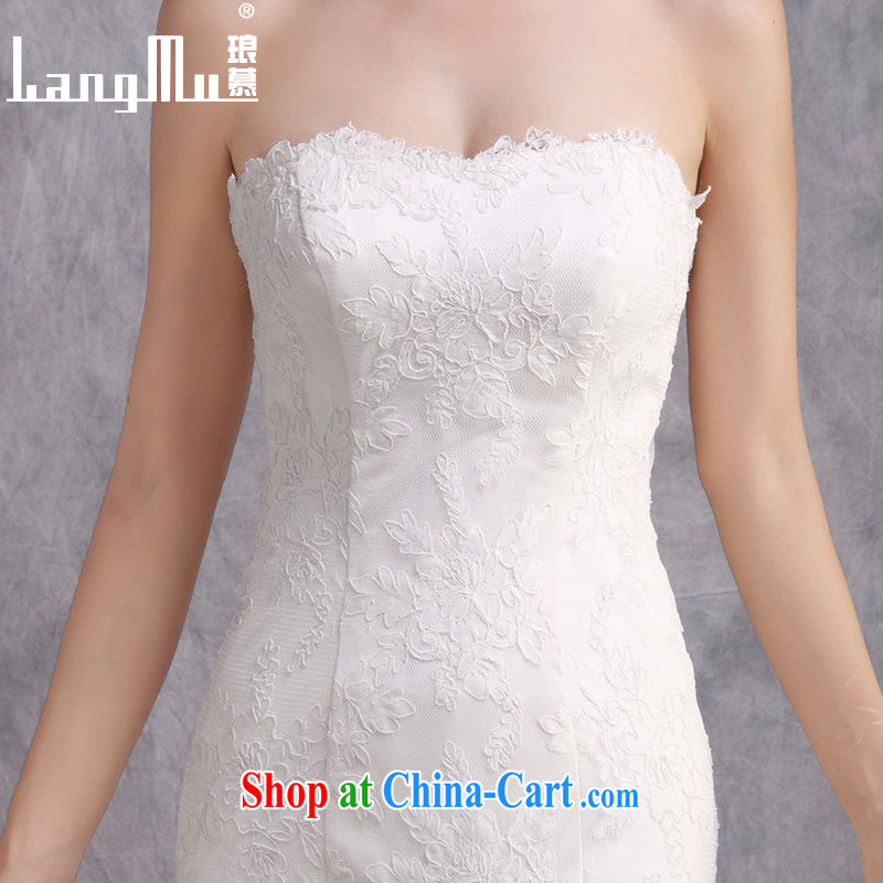 In Luang Prabang in 2015 OF NEW crowsfoot the tail marriages wedding dresses the waist beauty graphics thin custom white advanced customization, work together, and, shopping on the Internet