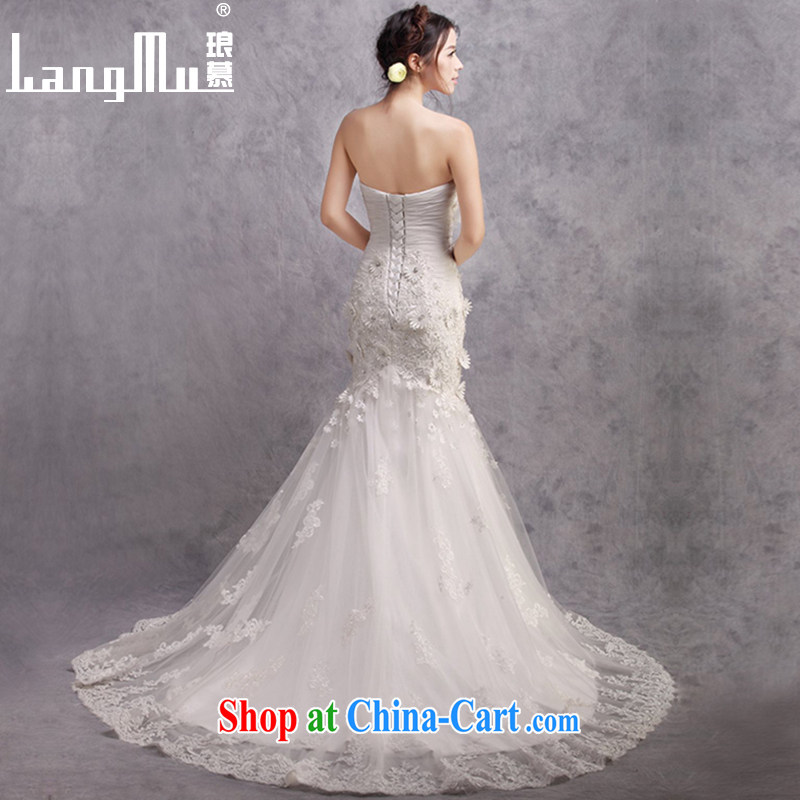 In Luang Prabang in 2015 of new wedding dresses bare chest stylish High-tail crowsfoot package and wedding sexy beauty graphics thin custom white advanced customization, Luang Prabang, and shopping on the Internet