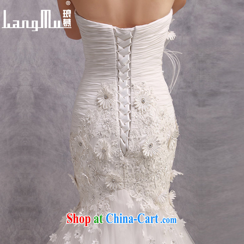 In Luang Prabang in 2015 of new wedding dresses bare chest stylish High-tail crowsfoot package and wedding sexy beauty graphics thin custom white advanced customization, Luang Prabang, and shopping on the Internet