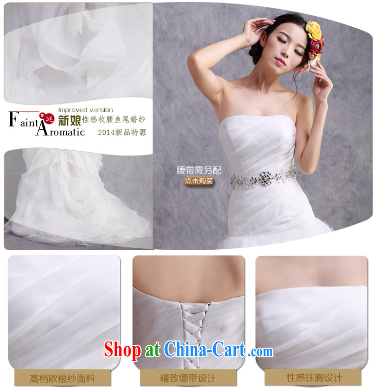 The lang 2015 new Korean version Mary Magdalene bride chest strap wedding dresses beauty graphics thin crowsfoot wedding custom white advanced custom pictures, price, brand platters! Elections are good character, the national distribution, so why buy now enjoy more preferential! Health