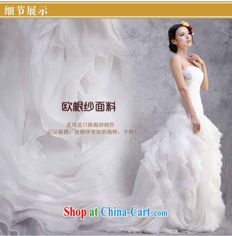 The lang 2015 new Korean version Mary Magdalene bride chest strap wedding dresses beauty graphics thin crowsfoot wedding custom white advanced custom pictures, price, brand platters! Elections are good character, the national distribution, so why buy now enjoy more preferential! Health