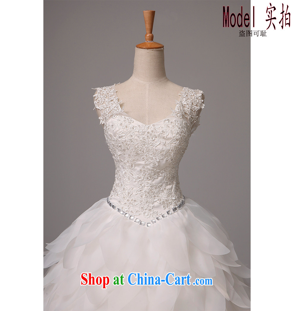 The beautiful yarn 2015 summer new dual-shoulder sleeveless plain manual staple Pearl multi-level with a computer chip wedding photo building bridal exclusive wedding made white XL pictures, price, brand platters! Elections are good character, the national distribution, so why buy now enjoy more preferential! Health