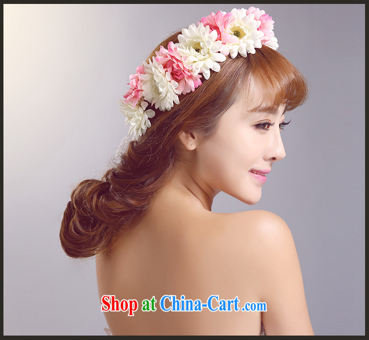 Ferrara Korean-style flower garlands, Ring bridal bridesmaid wedding photography head-dress and ring the ring sea photo photography white powder color, images, prices, brand platters! Elections are good character, the national distribution, so why buy now enjoy more preferential! Health