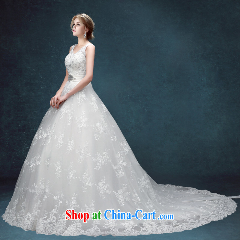 Kou Connie wedding with wedding 2015 spring and summer new, Korean-style embroidery bridal white-tail, double-shoulder video thin wedding white with a tailored final 7 days, Kou Connie (JIAONI), online shopping