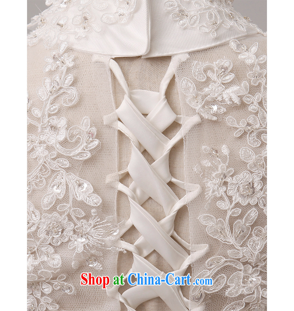 The beautiful yarn BEAUTY package and crowsfoot small-tail wedding double-shoulder back exposed video thin straps bridal wedding lace wedding 2015 New factory direct made white customizable pictures, price, brand platters! Elections are good character, the national distribution, so why buy now enjoy more preferential! Health