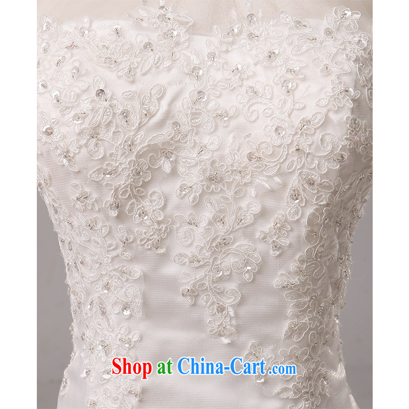 The beautiful yarn BEAUTY package and crowsfoot small-tail wedding double-shoulder back exposed video thin straps bridal wedding lace wedding dresses 2015 New factory direct made white customizable, beautiful yarn (nameilisha), online shopping