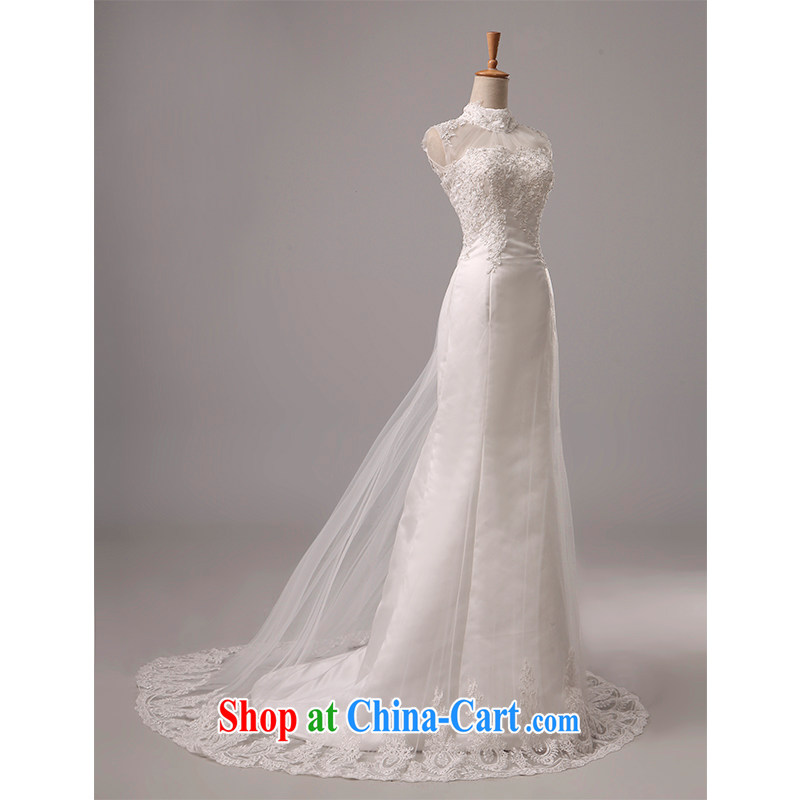 The beautiful yarn BEAUTY package and crowsfoot small-tail wedding double-shoulder back exposed video thin straps bridal wedding lace wedding dresses 2015 New factory direct made white customizable, beautiful yarn (nameilisha), online shopping