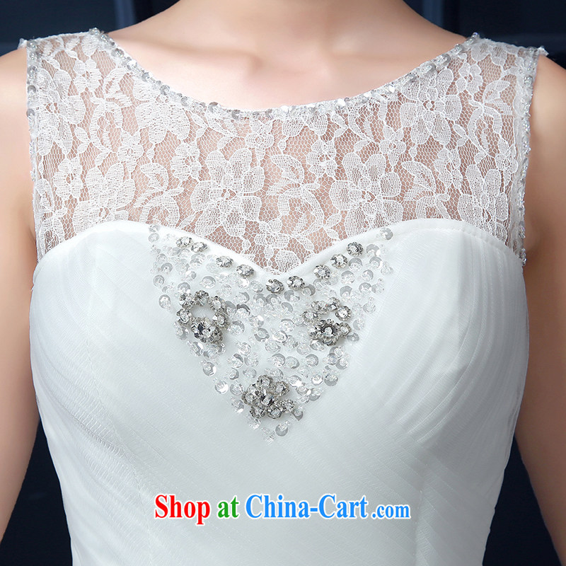 The United States, wedding dresses summer 2015 new Korean shoulders with bridal graphics thin the Field shoulder wedding wood drill with 15 A BH 90 white XXL (waist two feet 3), the US (Imeinuo), online shopping