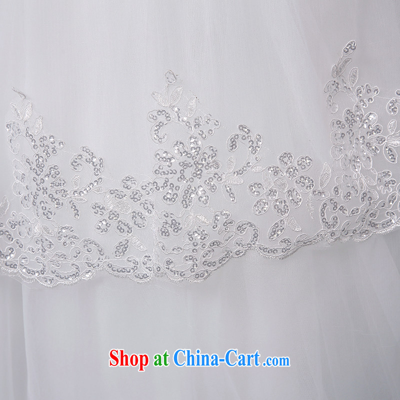 The United States, wedding dresses summer 2015 new Korean gauze shoulders with bridal graphics thin wedding lace flower parquet drill A BH 15 92 white XXL (waist two feet 3), the United States (Imeinuo), online shopping