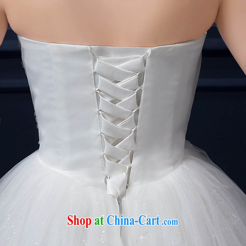 The United States, wedding dresses summer 2015 new Korean bridal heart wiped his chest and yarn sweet Princess beauty tie A BH 15 95 white XXL (waist two feet 3), the United States (Imeinuo), online shopping