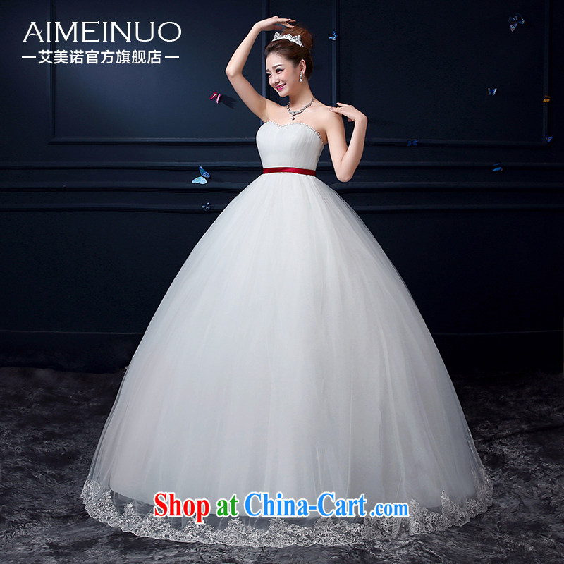 The United States, wedding summer 2015 new, only the US and hem heart-shaped bare chest lace lace Korean Princess with beauty by A BH 15 96 white XXL (waist two feet 3), the United States (Imeinuo), online shopping