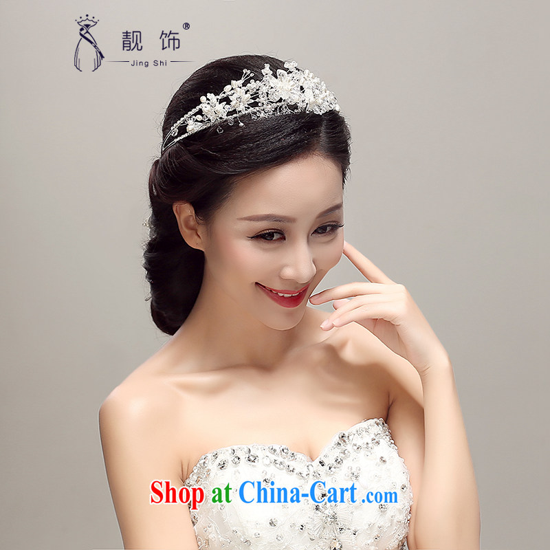 Beautiful ornaments 2015 new Korean-style bridal headdress decorated water drilling Crown wedding jewelry wedding accessories white