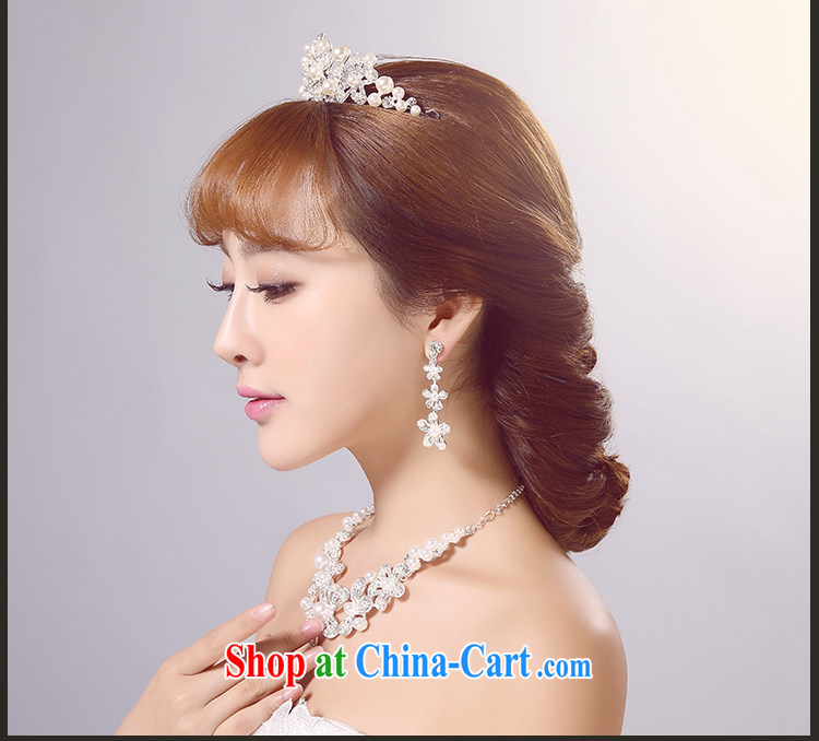 Ferrara 2015 new bride wedding head-dress, wedding accessories white jewelry photo building shooting supplies wedding dresses and flower necklace earrings Kit pictures, price, brand platters! Elections are good character, the national distribution, so why buy now enjoy more preferential! Health