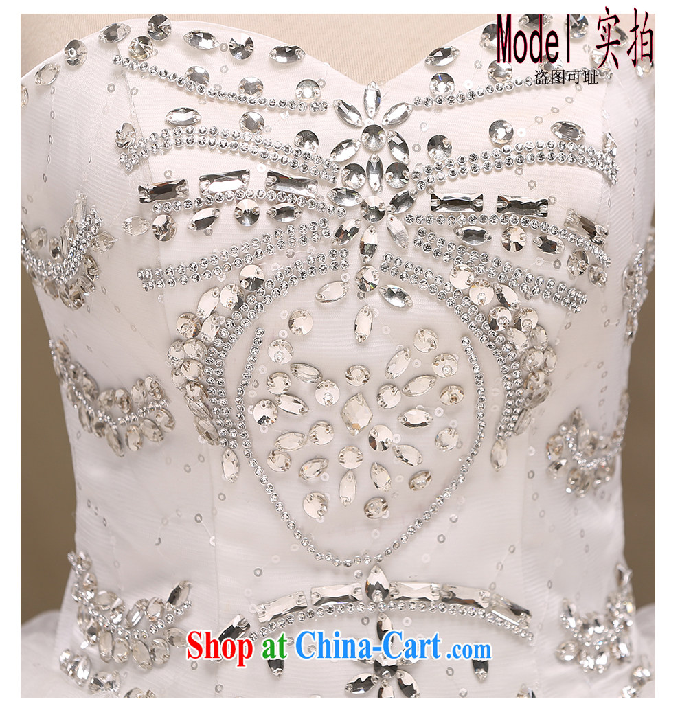 The beautiful yarn wiped his chest, wedding A with Korean Beauty tied with graphics thin brides with drill marriage wedding dresses 2015 New factory direct made white customizable pictures, price, brand platters! Elections are good character, the national distribution, so why buy now enjoy more preferential! Health