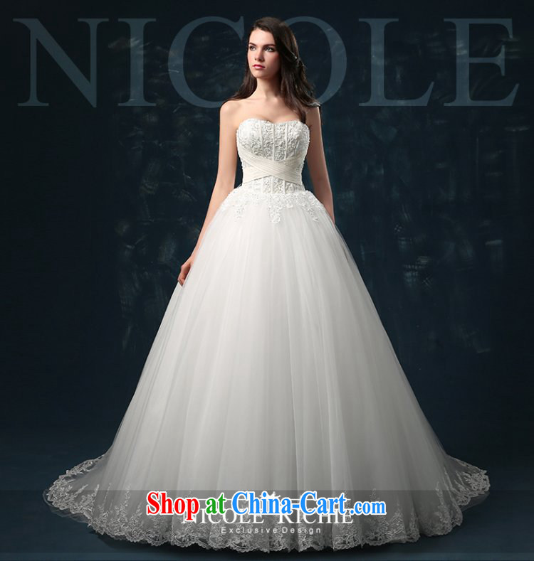 2015 new shoulders V collar flowers dress bridal toast serving long high-end bridesmaid clothing dresses summer white XXL (3 - 5 day shipping) pictures, price, brand platters! Elections are good character, the national distribution, so why buy now enjoy more preferential! Health