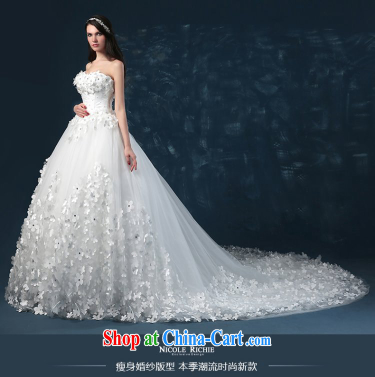 wedding dresses 2015 summer new erase chest flowers large tail bridal wedding high-end custom European tie-cultivating white XXL (3 - 5 day shipping) pictures, price, brand platters! Elections are good character, the national distribution, so why buy now enjoy more preferential! Health