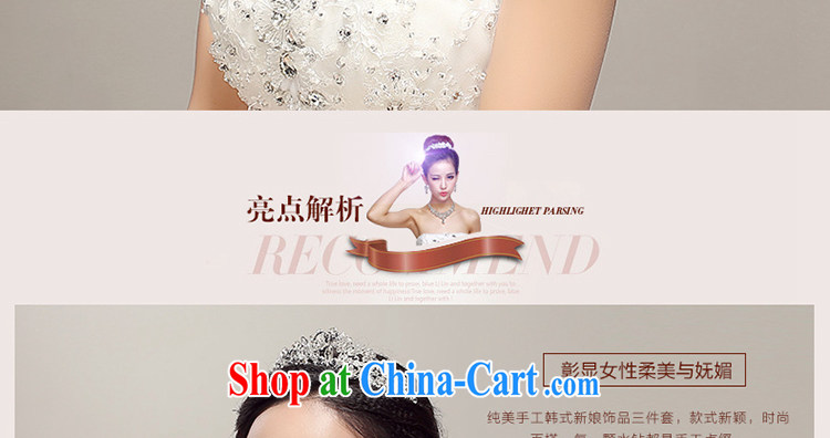 Beautiful ornaments 2015 new brides and only US-Korean-style water drilling Crown necklace earrings 3 piece wedding accessories wedding supplies white pictures, price, brand platters! Elections are good character, the national distribution, so why buy now enjoy more preferential! Health
