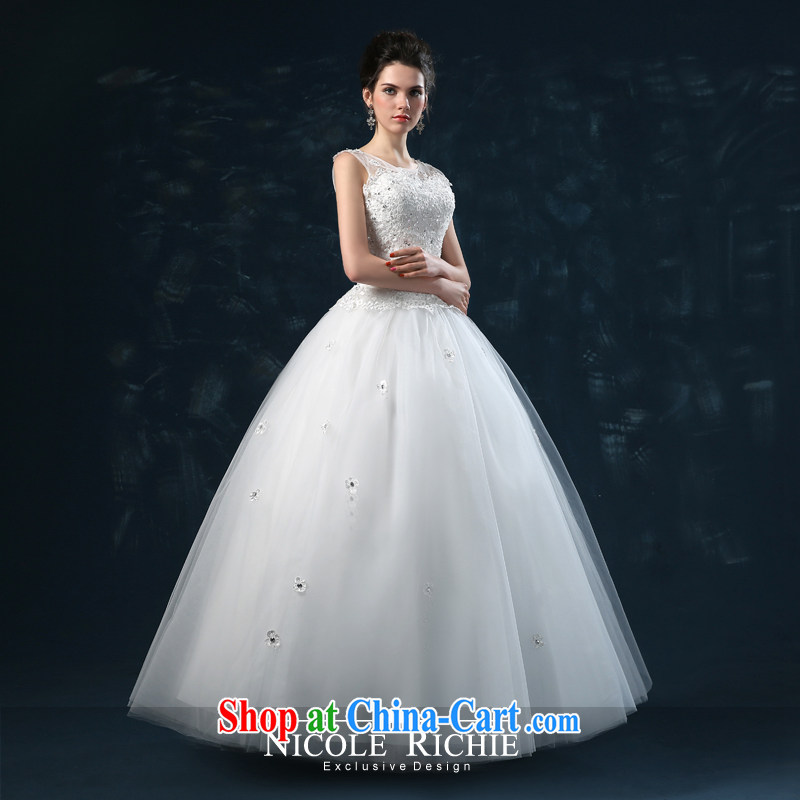 2015 new wedding dresses summer bridal wedding dress with bare chest wedding double shoulder strap large code flowers parquet drill white XXL (3 - 5 Day Shipping), Nicole Kidman (Nicole Richie), online shopping