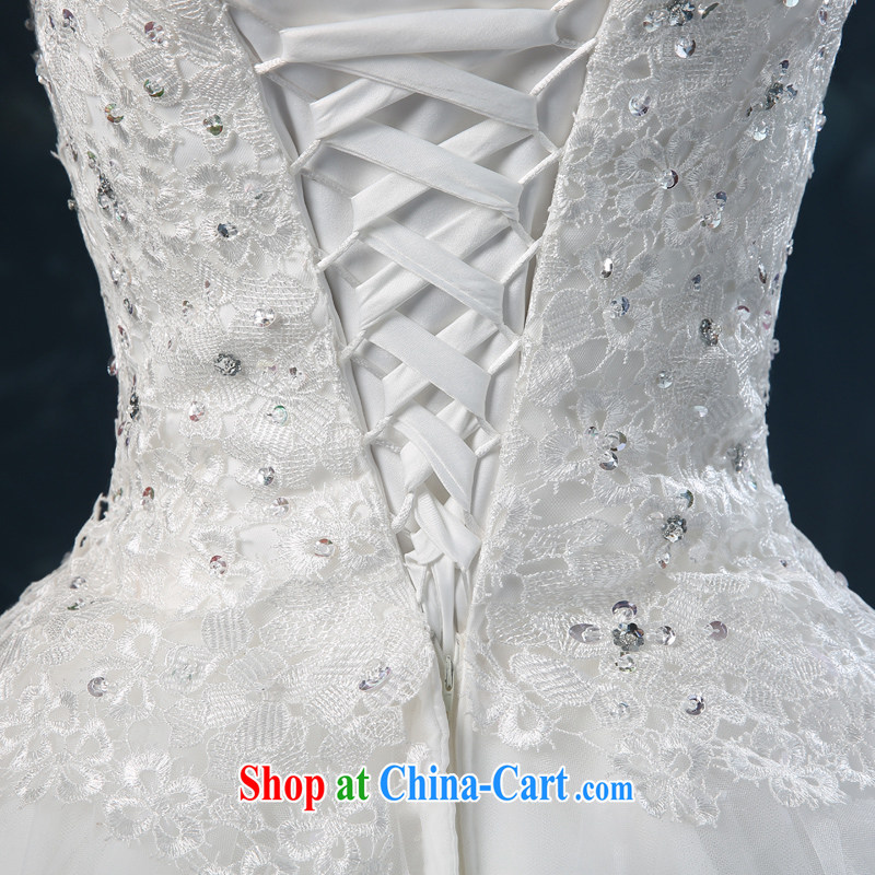2015 new wedding dresses summer bridal wedding dress with bare chest wedding double shoulder strap large code flowers parquet drill white XXL (3 - 5 Day Shipping), Nicole Kidman (Nicole Richie), online shopping