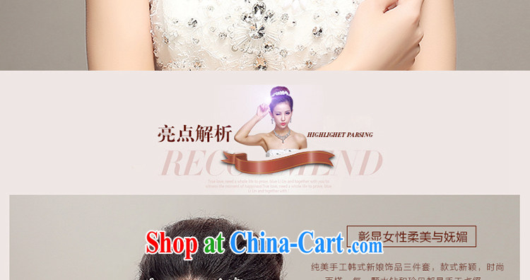 Beautiful ornaments 2015 new Korean-style water drilling sweet head-dress bridal wedding Crown necklace earrings 3 piece white pictures, price, brand platters! Elections are good character, the national distribution, so why buy now enjoy more preferential! Health