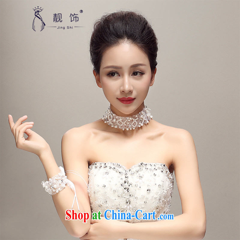 Beautiful ornaments 2015 new Korean-style pearl necklaces bracelets bridal wedding accessories wedding dresses with white