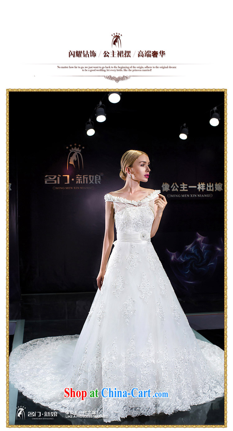 The bride's 2015 summer wedding dresses the Field shoulder wedding tail marriage wedding 5640 white L pictures, price, brand platters! Elections are good character, the national distribution, so why buy now enjoy more preferential! Health