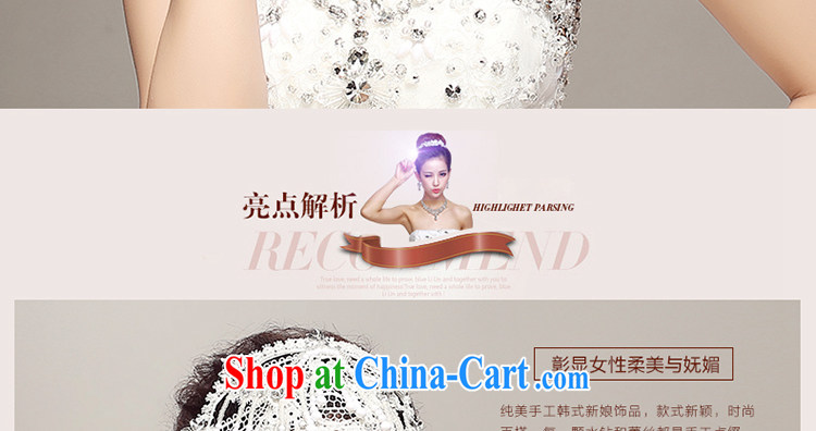 Beautiful ornaments 2015 new Japan-ROK bridal head-dress lace beaded head-dress wedding dresses accessories photo building supplies white pictures, price, brand platters! Elections are good character, the national distribution, so why buy now enjoy more preferential! Health