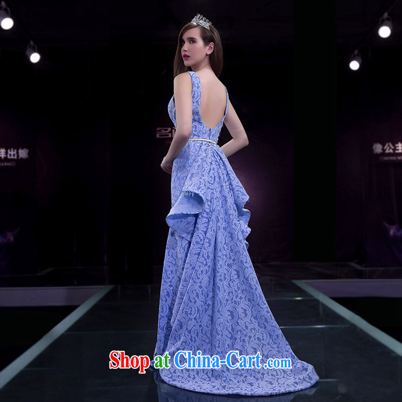 The bridal dress wedding dresses spring 2015 at Merlion dress small blue Tail 2242 purple XL pre-sale 7 days, the bride, shopping on the Internet
