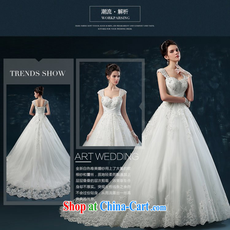 wedding dresses 2015 new summer fashion lace shoulders tail wedding parquet drilling bridal wedding dress the code strap white XXL (3 - 5 day shipping) pictures, price, brand platters! Elections are good character, the national distribution, so why buy now enjoy more preferential! Health