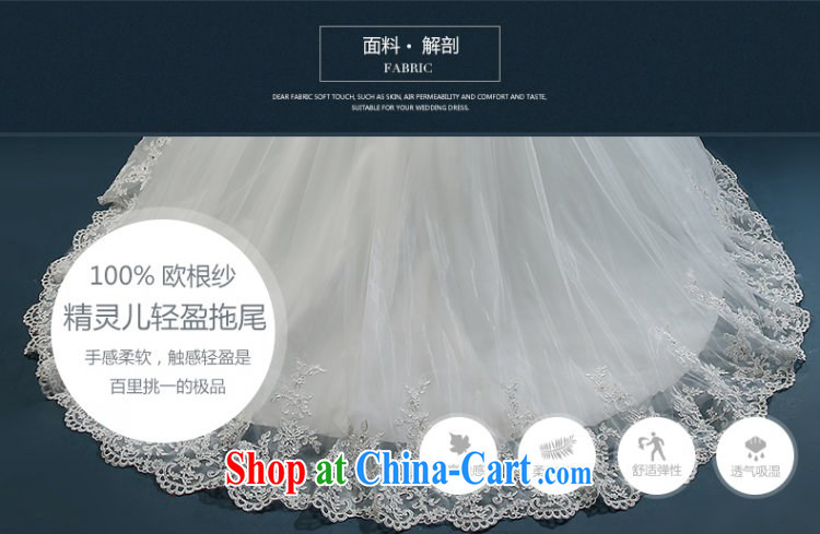 wedding dresses 2015 new summer fashion lace shoulders tail wedding parquet drilling bridal wedding dress the code strap white XXL (3 - 5 day shipping) pictures, price, brand platters! Elections are good character, the national distribution, so why buy now enjoy more preferential! Health