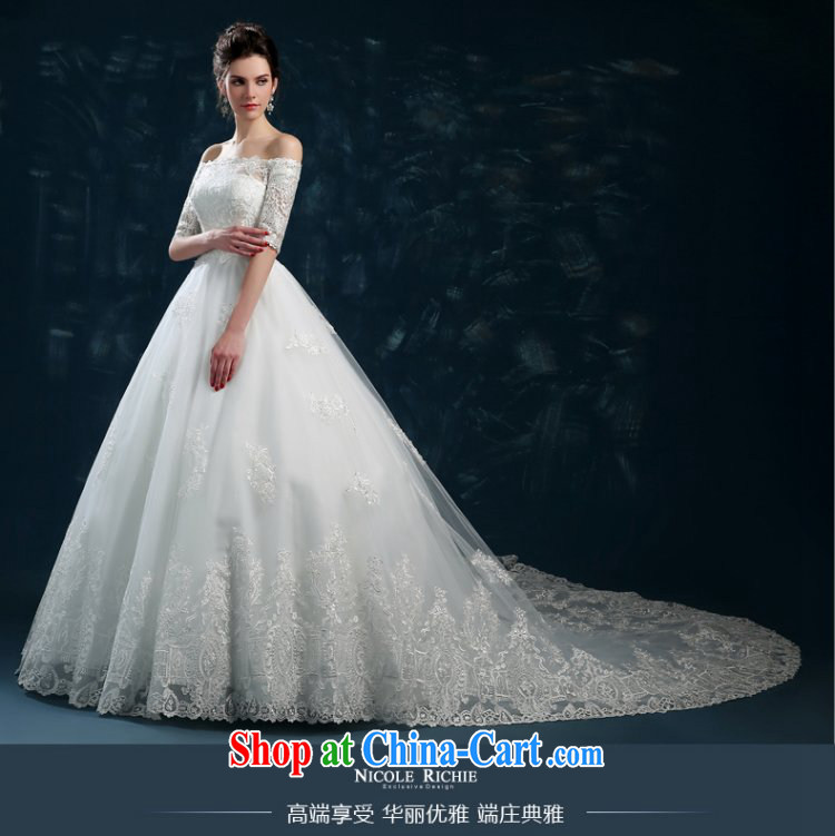 2015 new wedding dresses summer brides field shoulder wedding tail lace wedding long-sleeved cultivating straps wedding white XXL (3 - 5 day shipping) pictures, price, brand platters! Elections are good character, the national distribution, so why buy now enjoy more preferential! Health