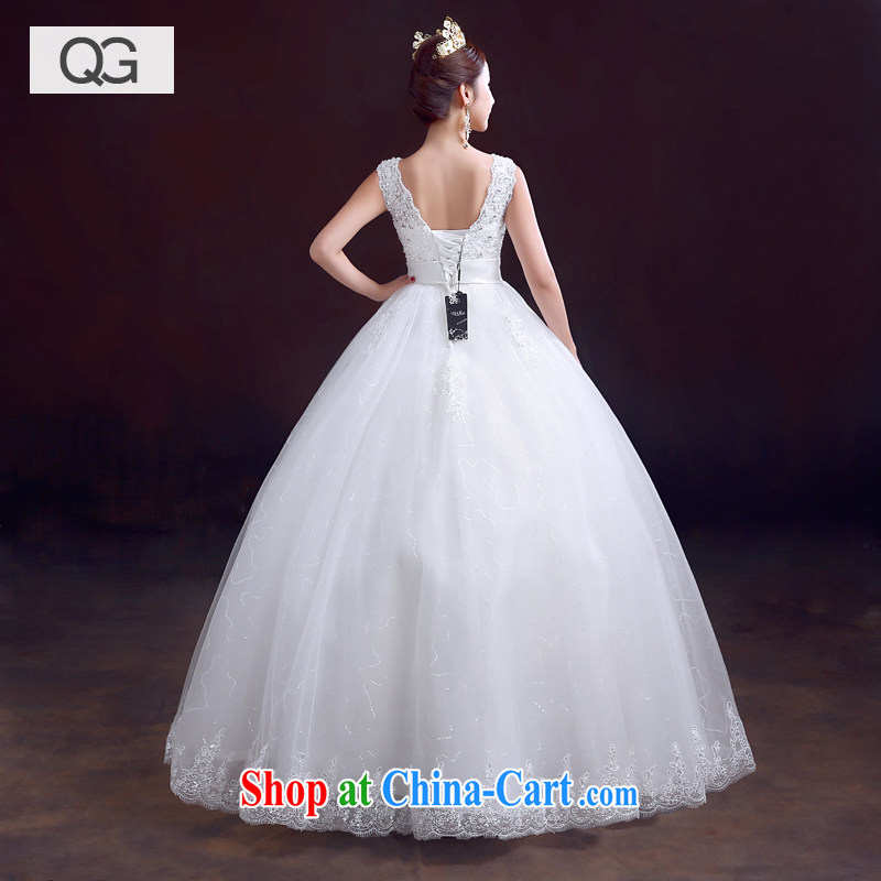 wedding dresses 2015 summer new bride's shoulders with high-waist pregnant wedding white XXL, dumping the woman, shopping on the Internet