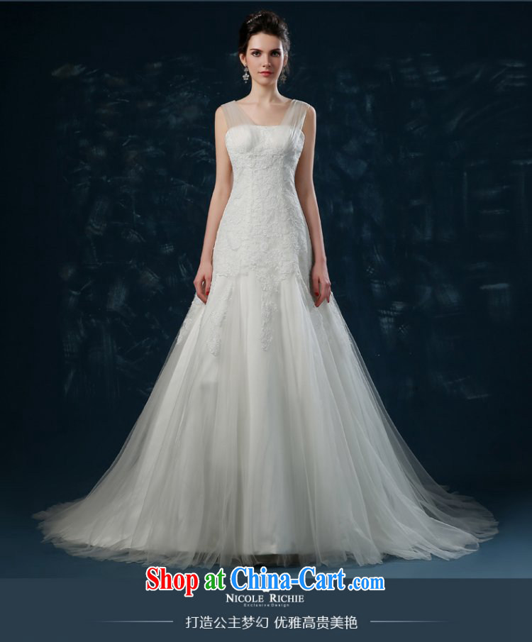 Drag and drop the wedding 2015 new summer marriages shoulders wedding fashion with high-end European and American Princess shaggy skirts white XXL (3 - 5 day shipping) pictures, price, brand platters! Elections are good character, the national distribution, so why buy now enjoy more preferential! Health
