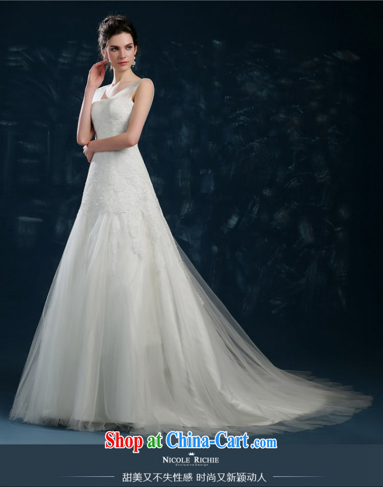 Drag and drop the wedding 2015 new summer marriages shoulders wedding fashion with high-end European and American Princess shaggy skirts white XXL (3 - 5 day shipping) pictures, price, brand platters! Elections are good character, the national distribution, so why buy now enjoy more preferential! Health