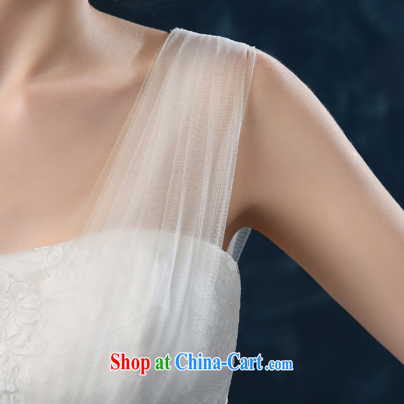 Drag and drop the wedding 2015 new summer marriages shoulders wedding fashion with high-end European and American Princess shaggy skirts white XXL (3 - 5 Day Shipping), Nicole Kidman (Nicole Richie), online shopping
