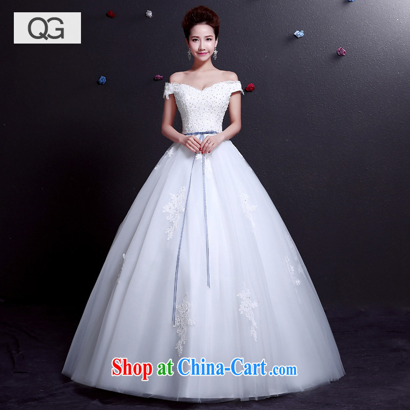 wedding dresses the Field shoulder new wedding dresses 2015 Summer Band graphics thin shoulders the code white XXL, dumping the woman, shopping on the Internet