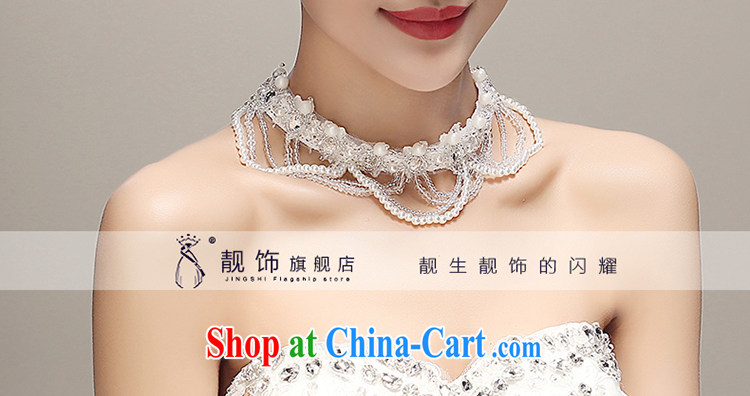 Beautiful ornaments 2015 new Japan-ROK lace beaded head-dress necklace the bridal jewelry wedding dresses with white pictures, price, brand platters! Elections are good character, the national distribution, so why buy now enjoy more preferential! Health