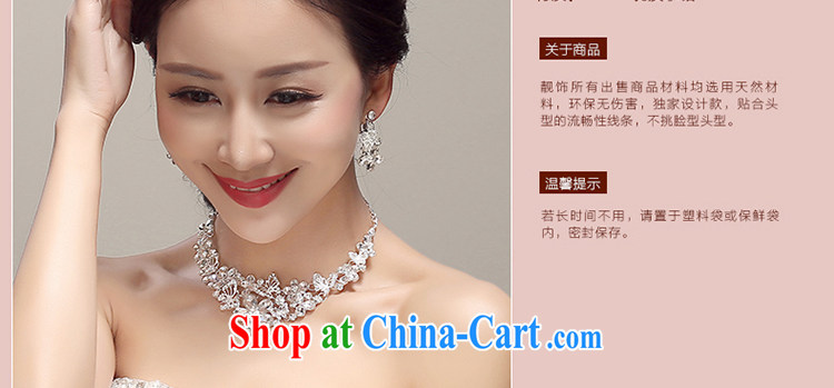 Beautiful ornaments 2015 new bridal Crown earrings necklace 3 piece wedding dresses accessories wedding supplies white pictures, price, brand platters! Elections are good character, the national distribution, so why buy now enjoy more preferential! Health