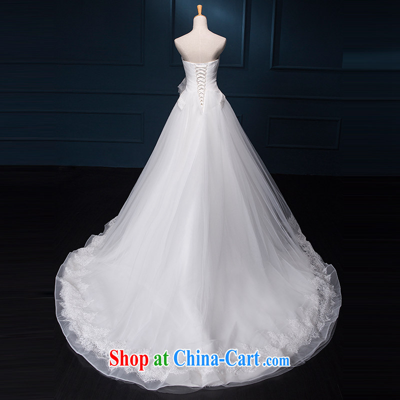 It is not the JUSERE high-end wedding dresses with lace lace bare chest pure white European root yarn waist bouquets marriages with small-tail Princess dress with white tailored, is by no means set, and, on-line shopping