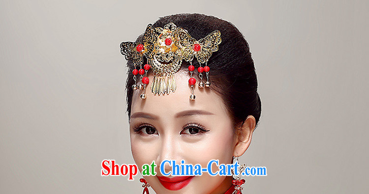 Beautiful ornaments 2015 new bride classic show reel service butterfly headdress of Phoenix with retro red phoenix win gold pictures, price, brand platters! Elections are good character, the national distribution, so why buy now enjoy more preferential! Health